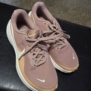 Nike Women's Pink and Tan Running Shoes